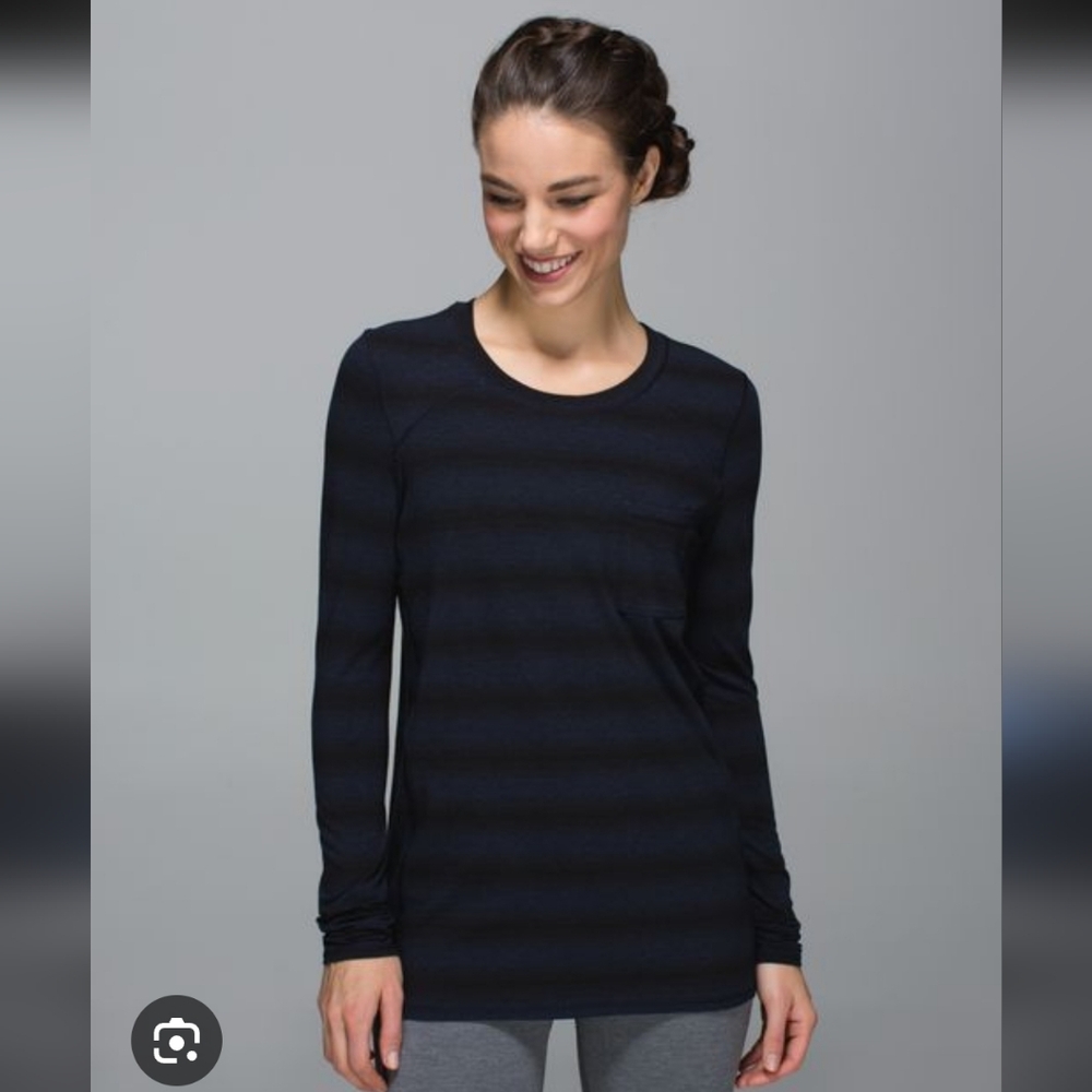 Lululemon striped long sleeve top